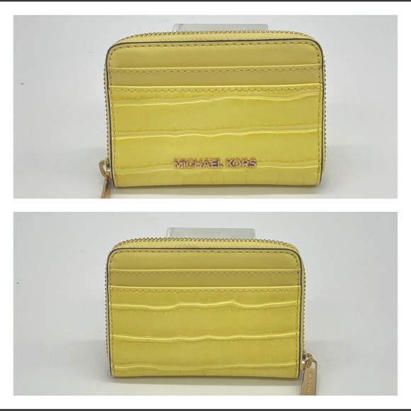 Michael Kors MD ZA Card Case Wallet Buttercup - Picture 1 of 9